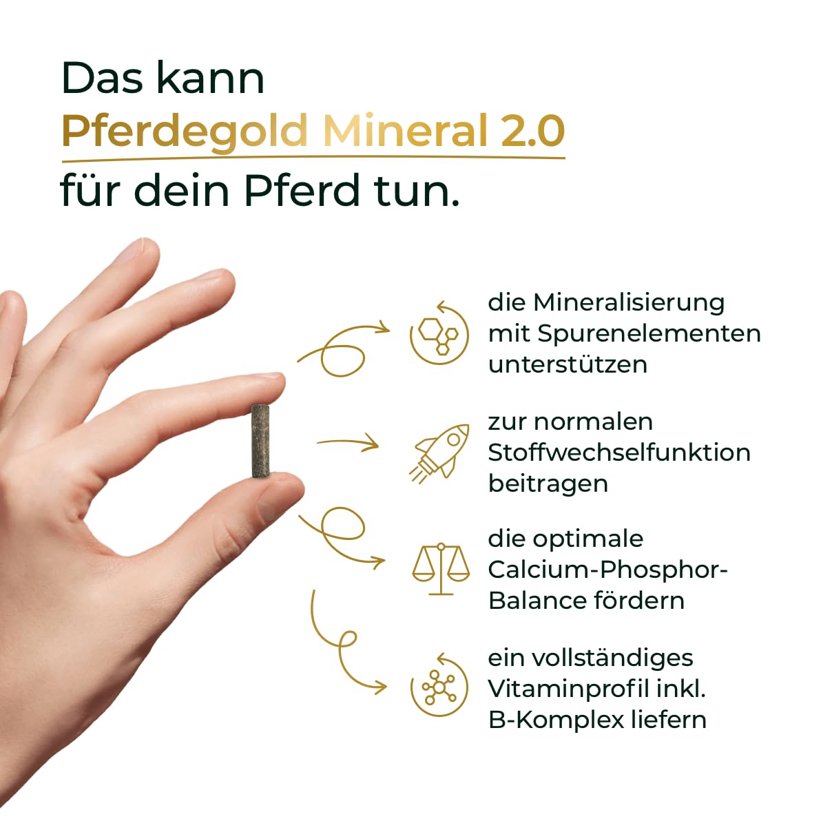 Mineral 2.0 1,5kg - Pellets mit Chelat-Spurenelementen - hohe Bioverfügbarkeit - Prä- & Probiotika - 100% melassefrei - dopingfrei - Made in Germany
