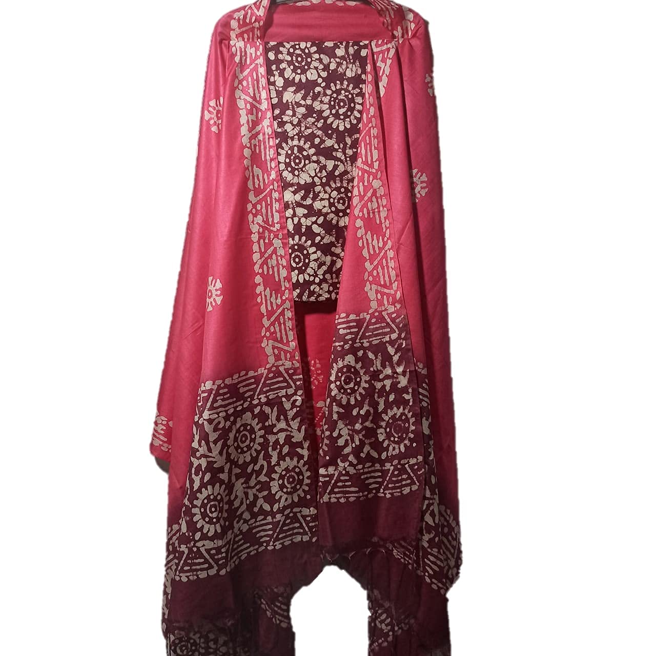 HAIDER ALI AND SONS Women's Cotton Silk Batik Print Unstitched Salwar Suit Dress Material with Duputta - Review, Price and Buying Guide