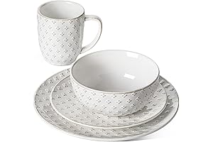 Le Tauci Dinnerware Set: A Four-Piece Ceramic Masterpiece for Modern Dining