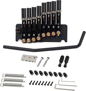 Guitar Bridge 8 String Headless Guitar Bridge Strain Plate Bridge Tremolo Bridge for Musical Instrument Guitar Parts Bridge