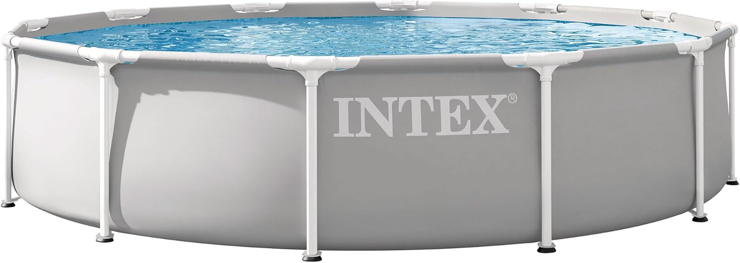 Piscina desmontable redonda Intex 26710NP instalada en jardín