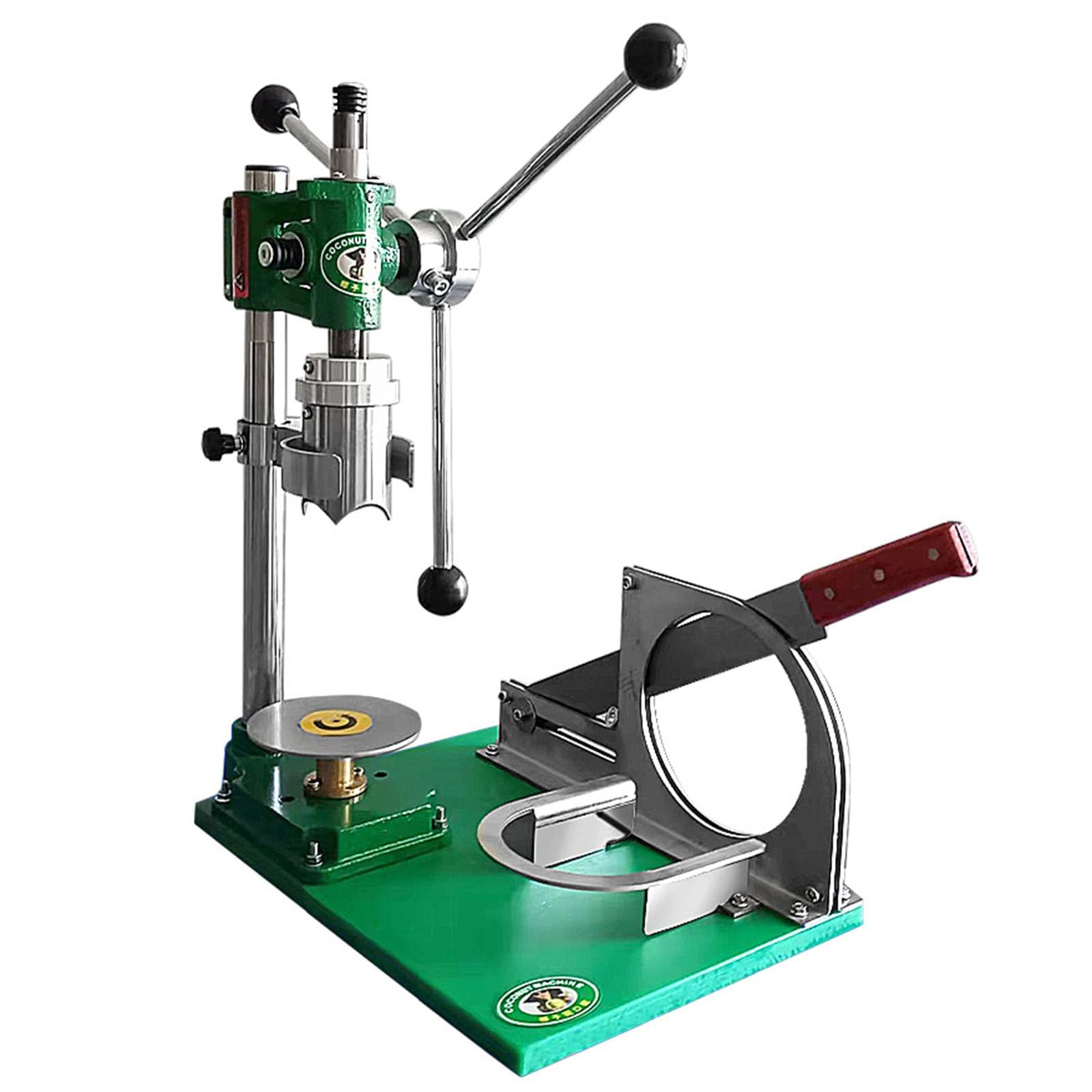 PtaTritious Manual Coconut Opener Machine, Commercial tender coconut opening Peeling machine Coconut capping machine, for Kitchen Bar Home Use Threehandles