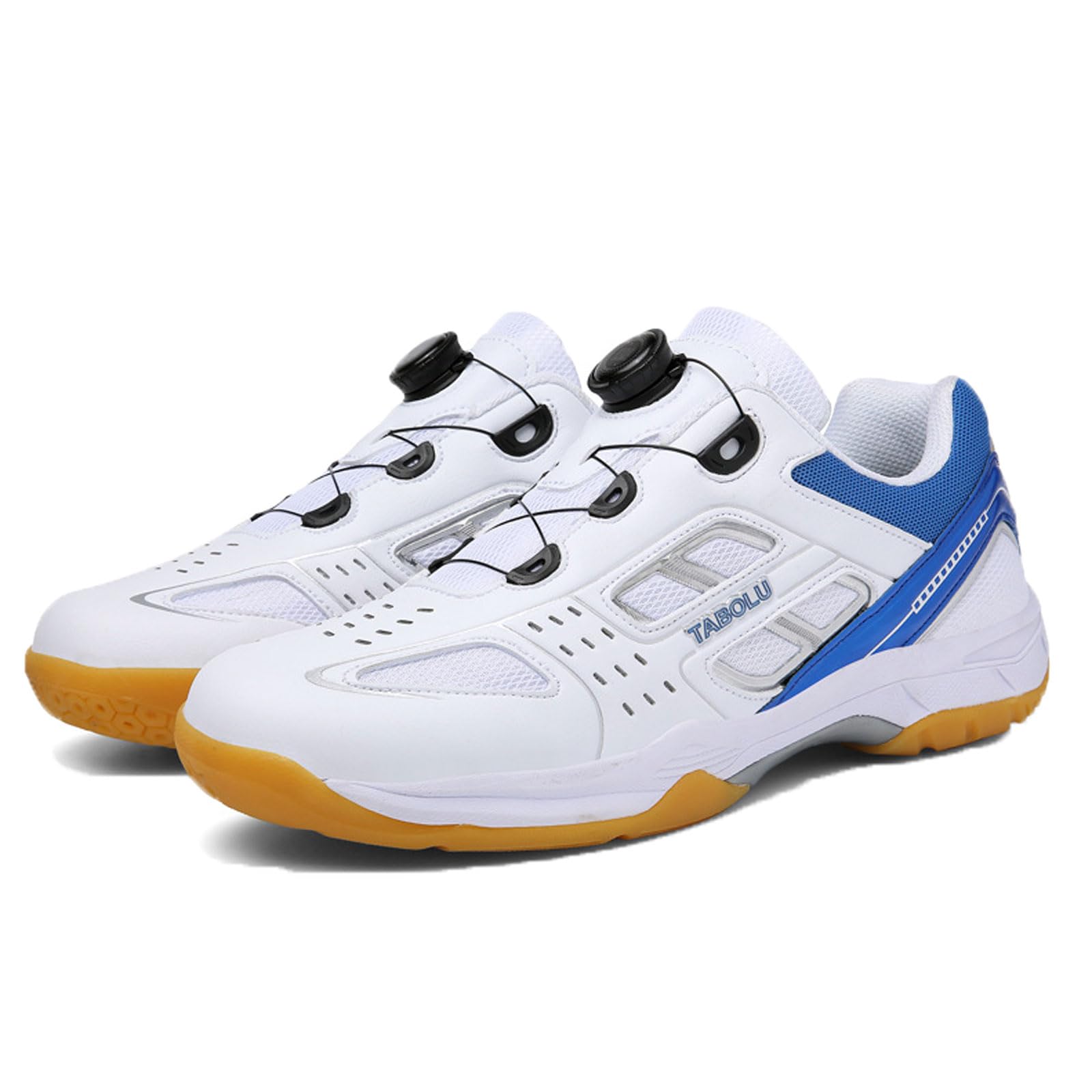 Zapatos De BáDminton Transpirables,Zapatillas De BáDminton De Squash,Zapatos De Tenis De Mesa,Zapatos De BáDminton Antideslizantes,Ligeros,para BáDminton,Tenis De Mesa,Blanco