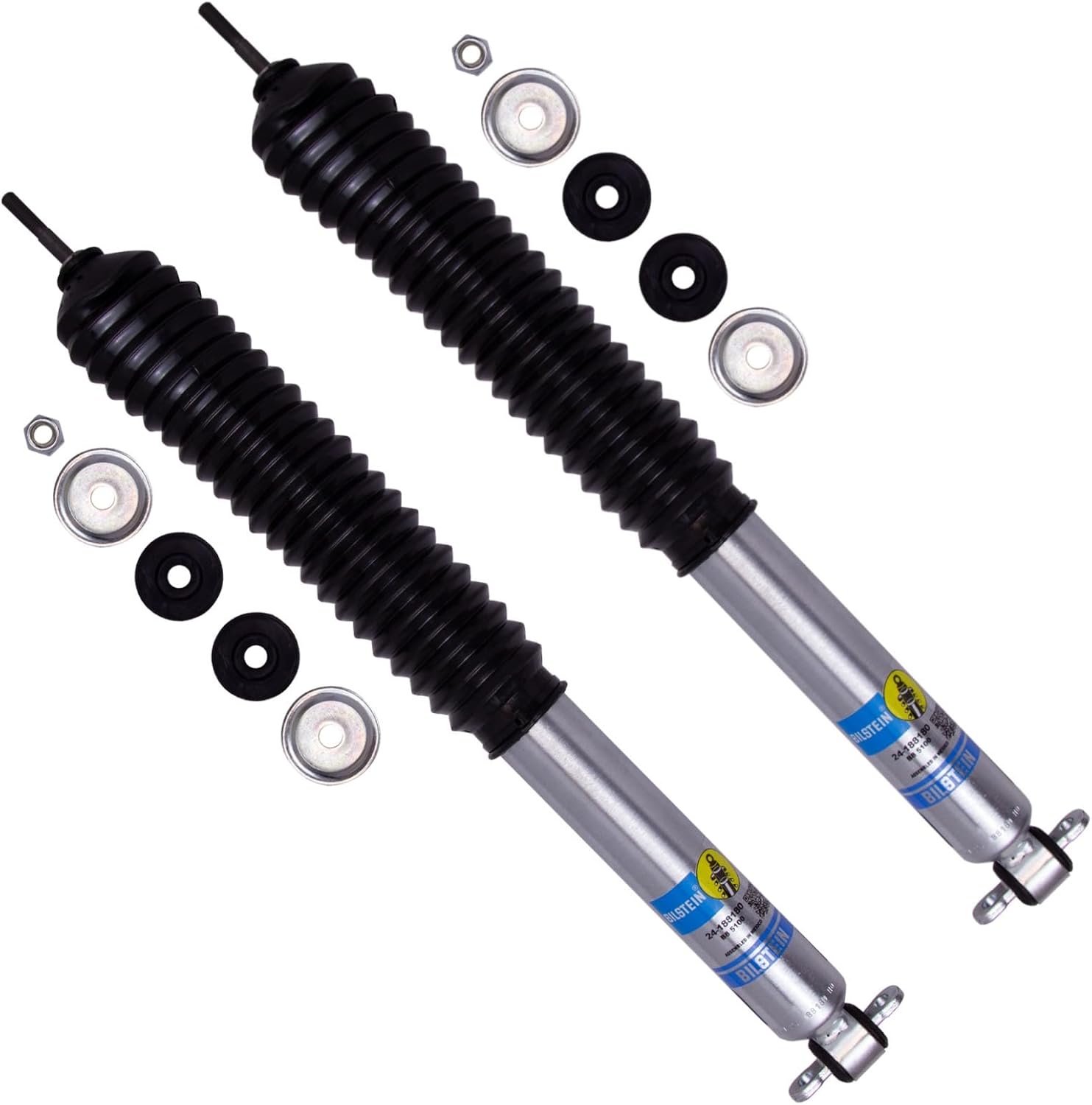 5100 Series Set of Front & Rear Monotube Shocks fits 1997-2006 Jeep Wrangler with 3.5-4" Lift | TrendsAuto Decal | 24-188180 33-185514