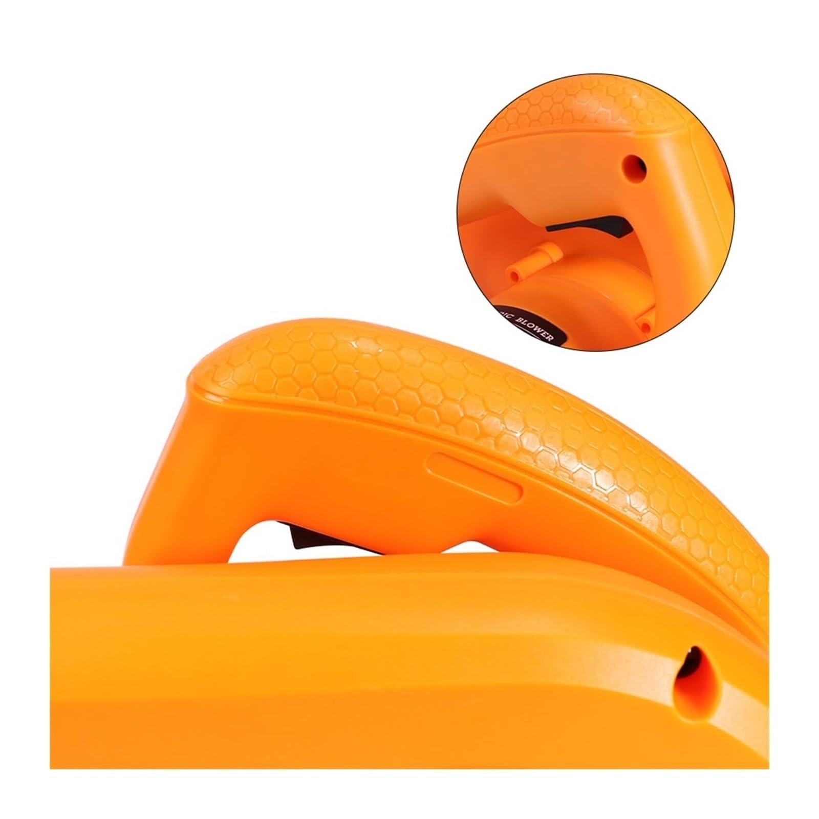 Bezprzewodowa dmuchawa do liści Dmuchawa Odśrodkowa Elektryczny Aerator Do Czyszczenia Komputera Wydmuch Kurzu Szybko Przenosi Duże Ilości Powietrza(Option 1: Orange)