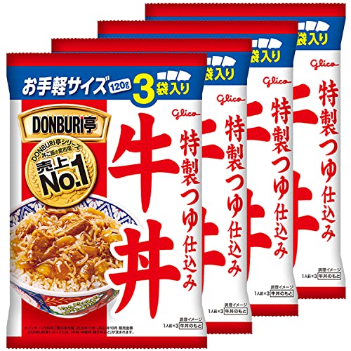 江崎グリコ DONBRI亭牛丼 120g 3食×4個