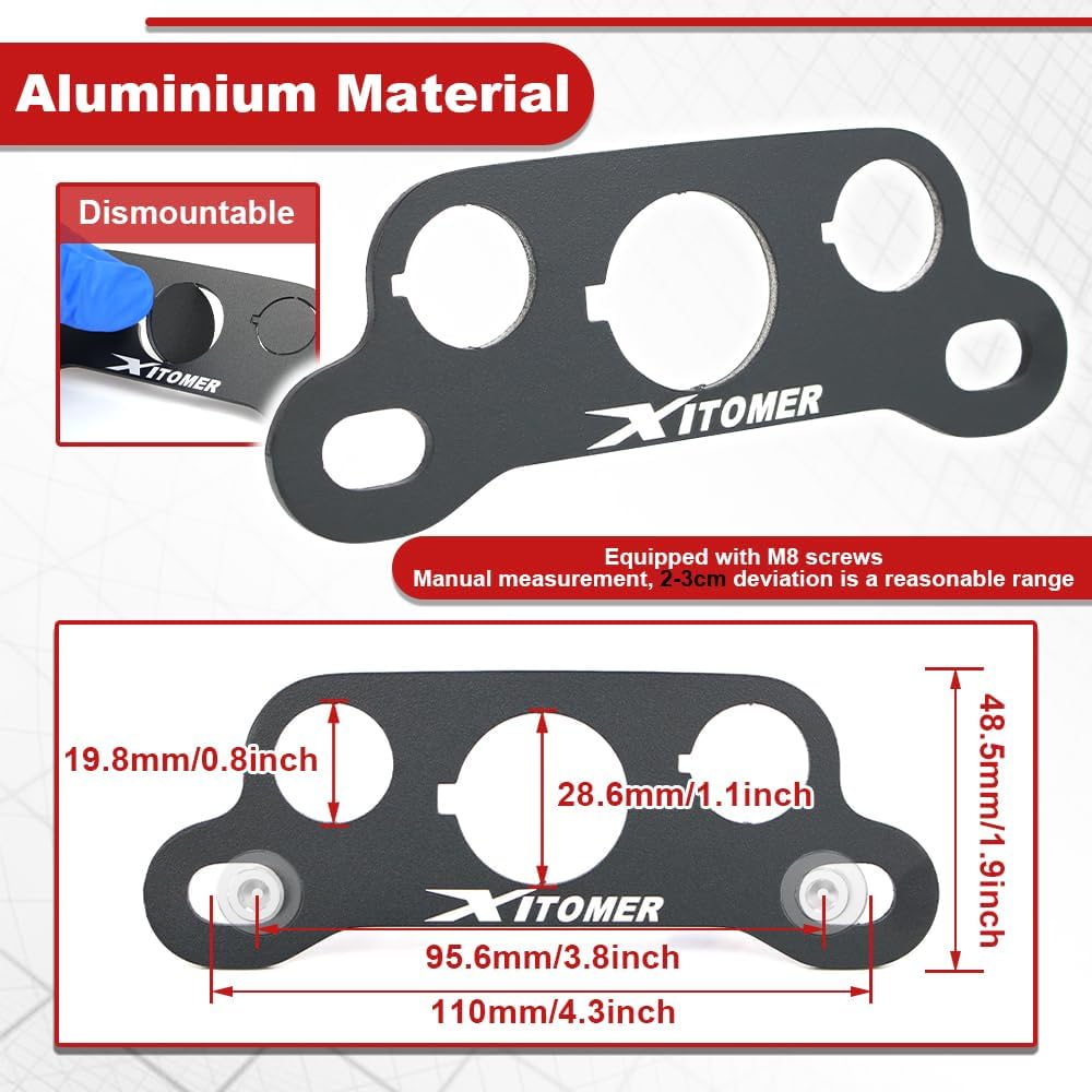 xitomer Motorcycle Auxiliary Dash Shelves Fit for Tenere 700 / DR650S/ DR650SE / XR150L / CRF250L / NT1100 / NT1100 DCT / XL750 Transalp/Africa Twin 1100 / CRF1100 / CB1300 / CB1100