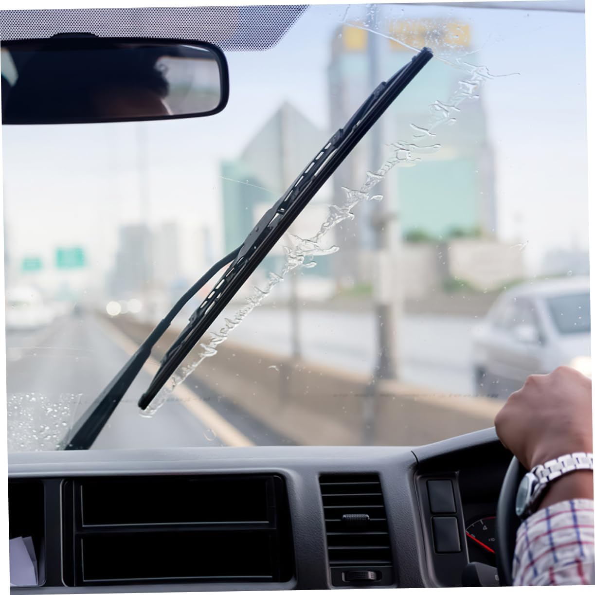 Alipis 4Pcs Windshield Wiper Refill Replacement Rubber Strips for Cars Durable Silent Design for Enhanced Performance Easy Installation Compatible with Various Models