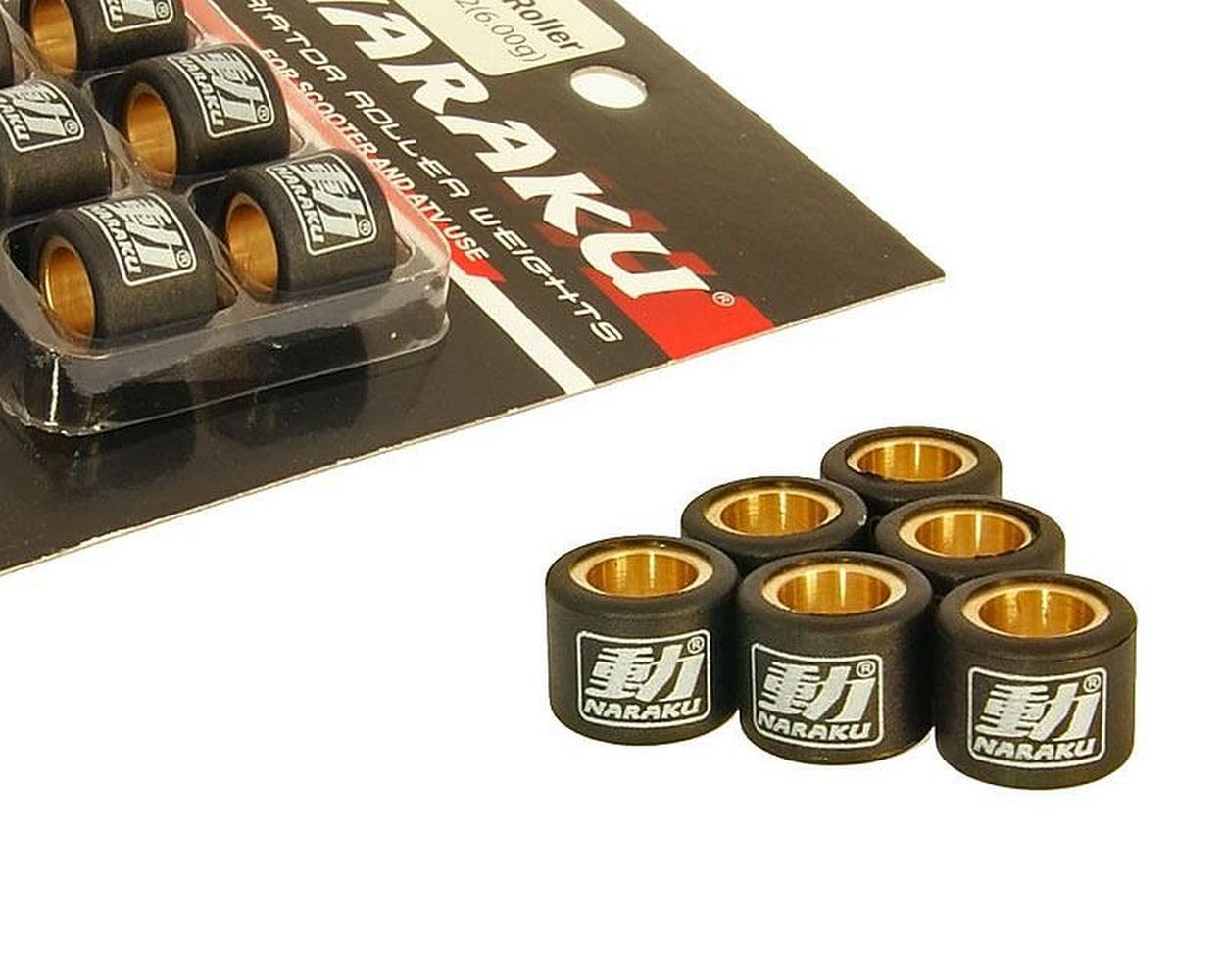 NARAKU Variomatikgewichte-Set/Kit 15x12 8,0g für Yamaha Aerox 100 / Neo's 100