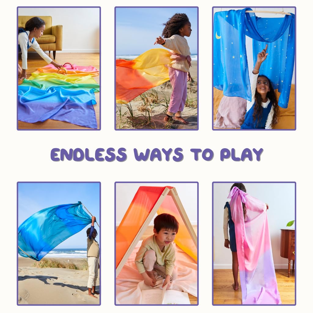Amazon.com: Sarah's Silks Giant Playsilk | 100% Silk Toy for