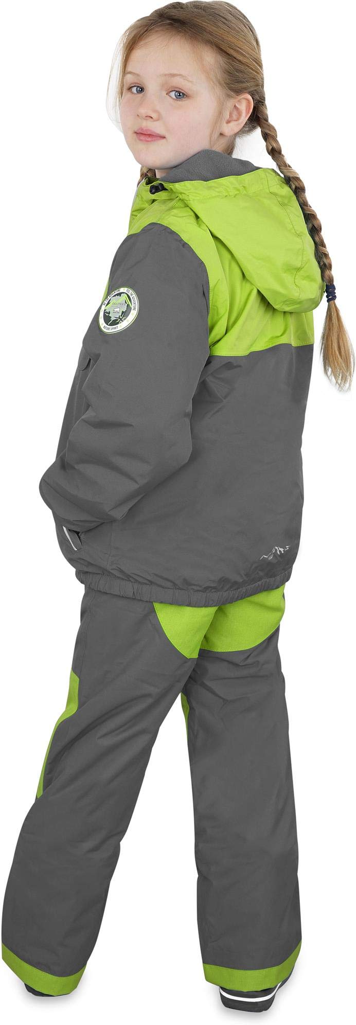 normani Kinder Winteranzug Zwei-Teilig für Jungen und Mädchen Winterjacke mit Kapuze und Winter-Ski Hose - idealer Schneeanzug