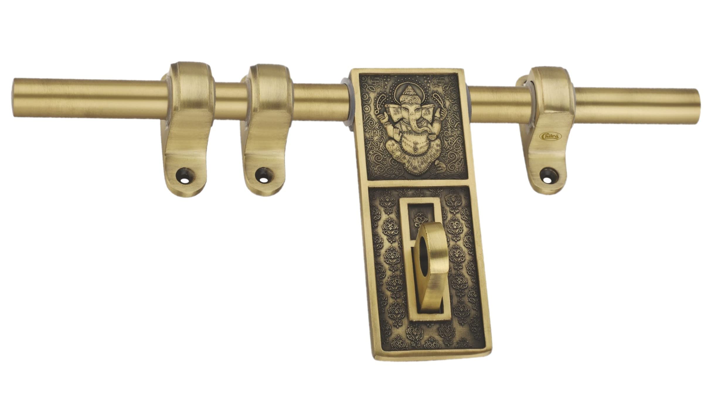 Chitra Vinayak Series Brass Heavy Aldrop for Single and Double Door for Home/Office Door (Antique Brass Matt, 14 Inch) (B09JSTQ3Q6) Amazon Price History, Amazon Price Tracker