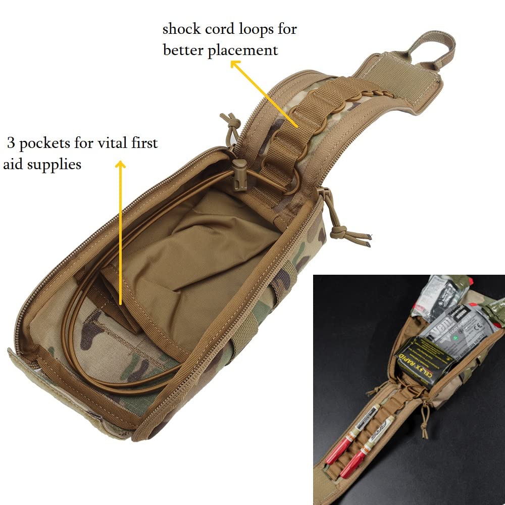 Tactical Molle Medical Pouch Empty Military First Aid Supplies Bag Trauma kit Survival Equipment