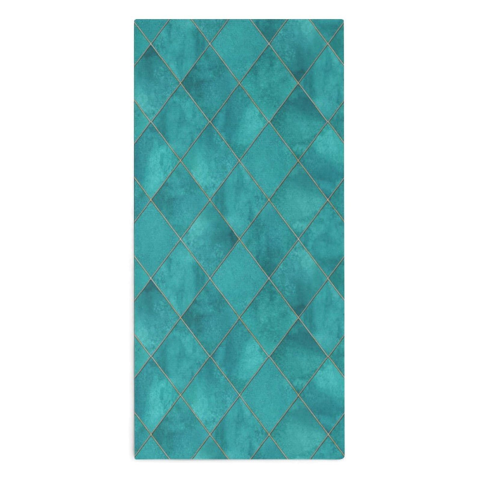 NCLQVJXZKHW Watercolor Argyle Abstract Geometric Plaid Hand Towels Soft Face Towel Gym Bathroom Travel Hotel 13"x28"