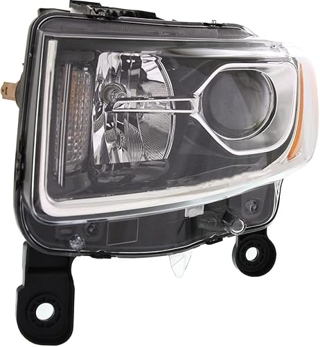 KarParts360 Para Jeep Grand Cherokee 2014 2015 2016 lado del conductor de faros delanteros halógeno Tipo estándar Certificado CAPA Reemplazo