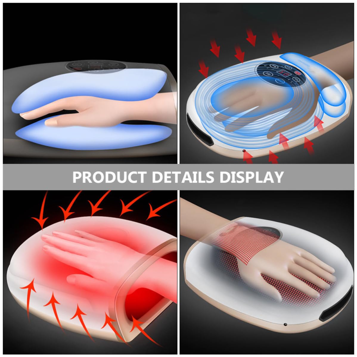 Elektrisches Handmassagegerät für Finger und Handgelenk 6w