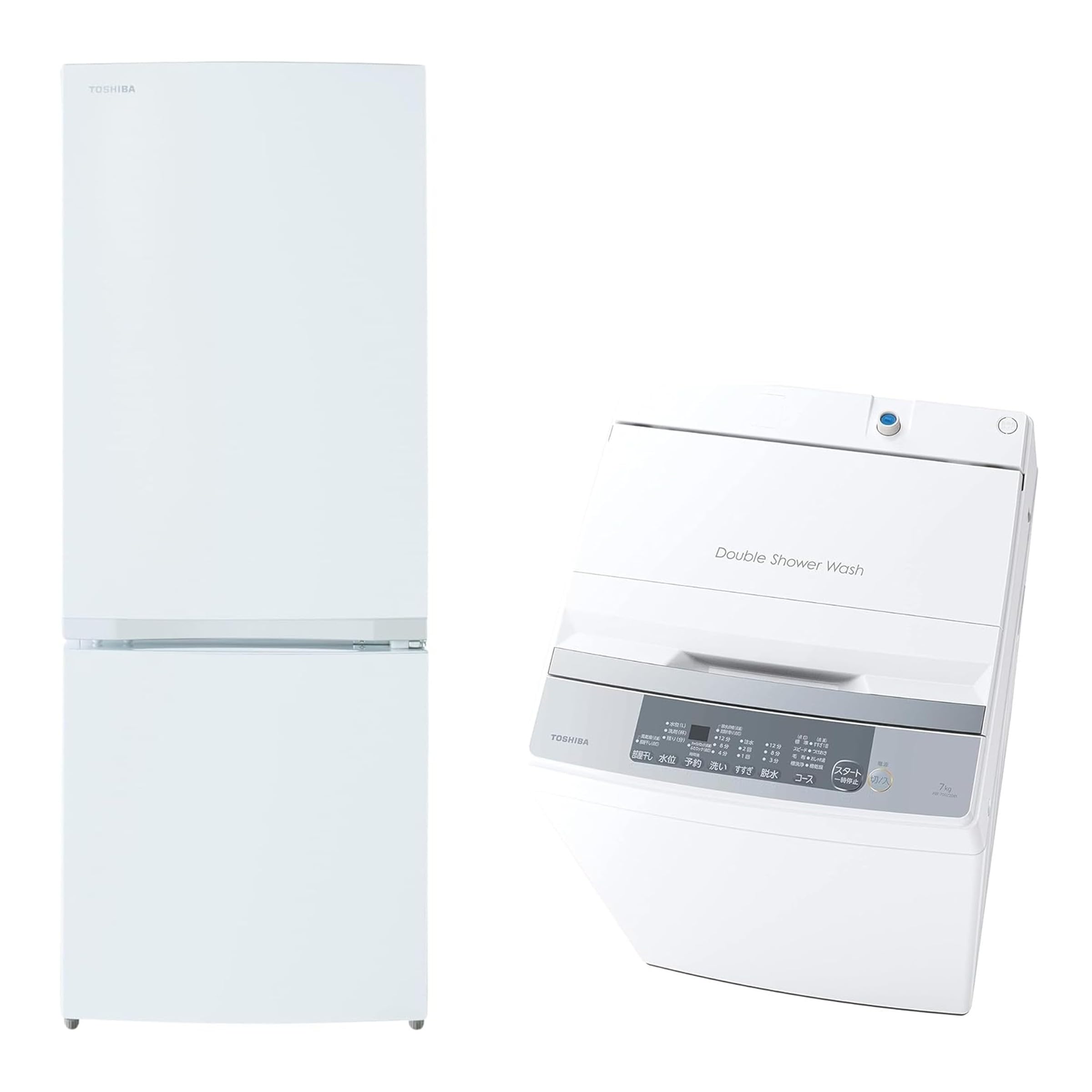 Amazon | TOSHIBA(東芝)【2点セット】冷蔵庫 153L+洗濯機 7kg GR