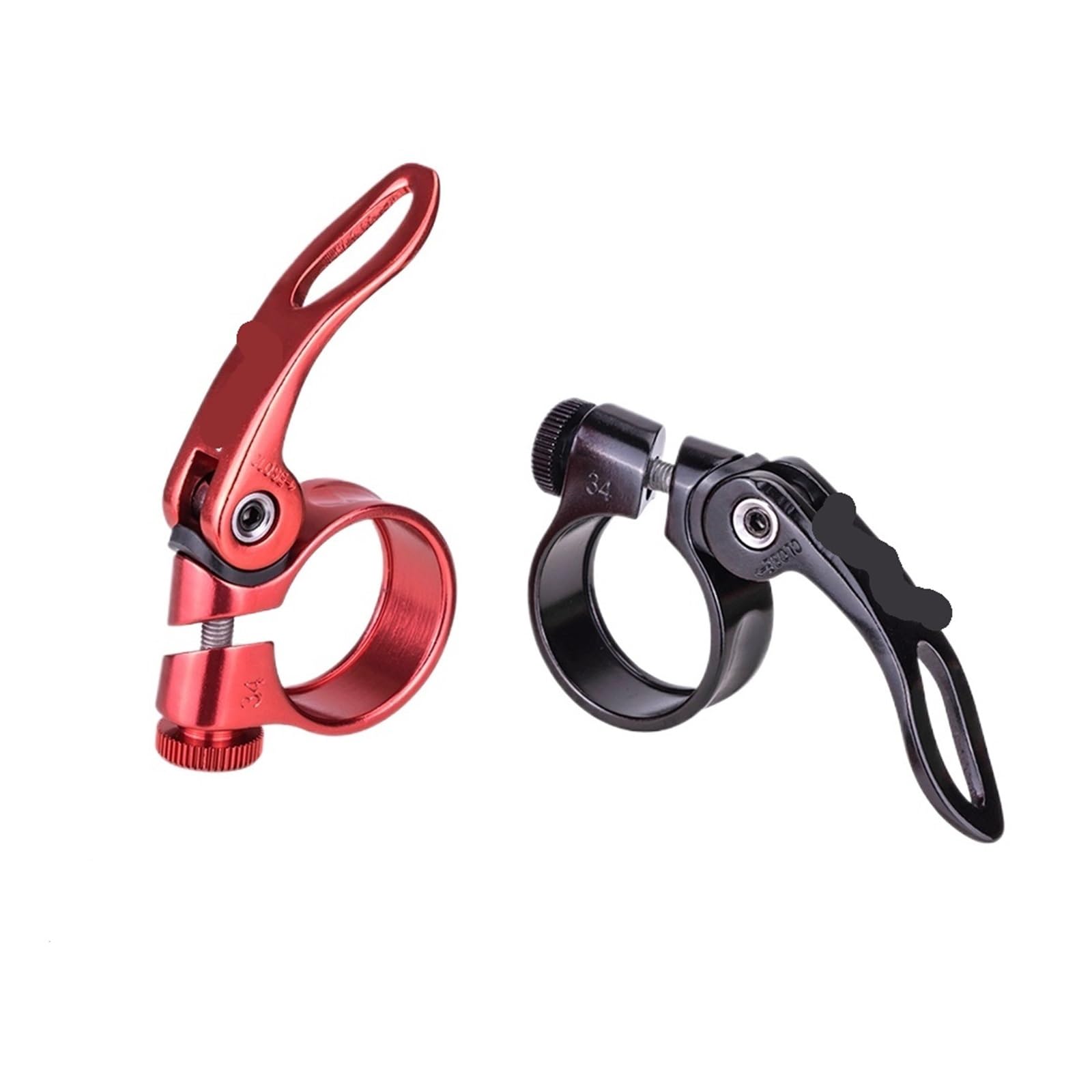 Morsetto reggisella a sgancio rapido, clip for tubo da 28,6/31,8/34,9 mm for parti della sella ciclismo su strada(JC205 Red 28.6)