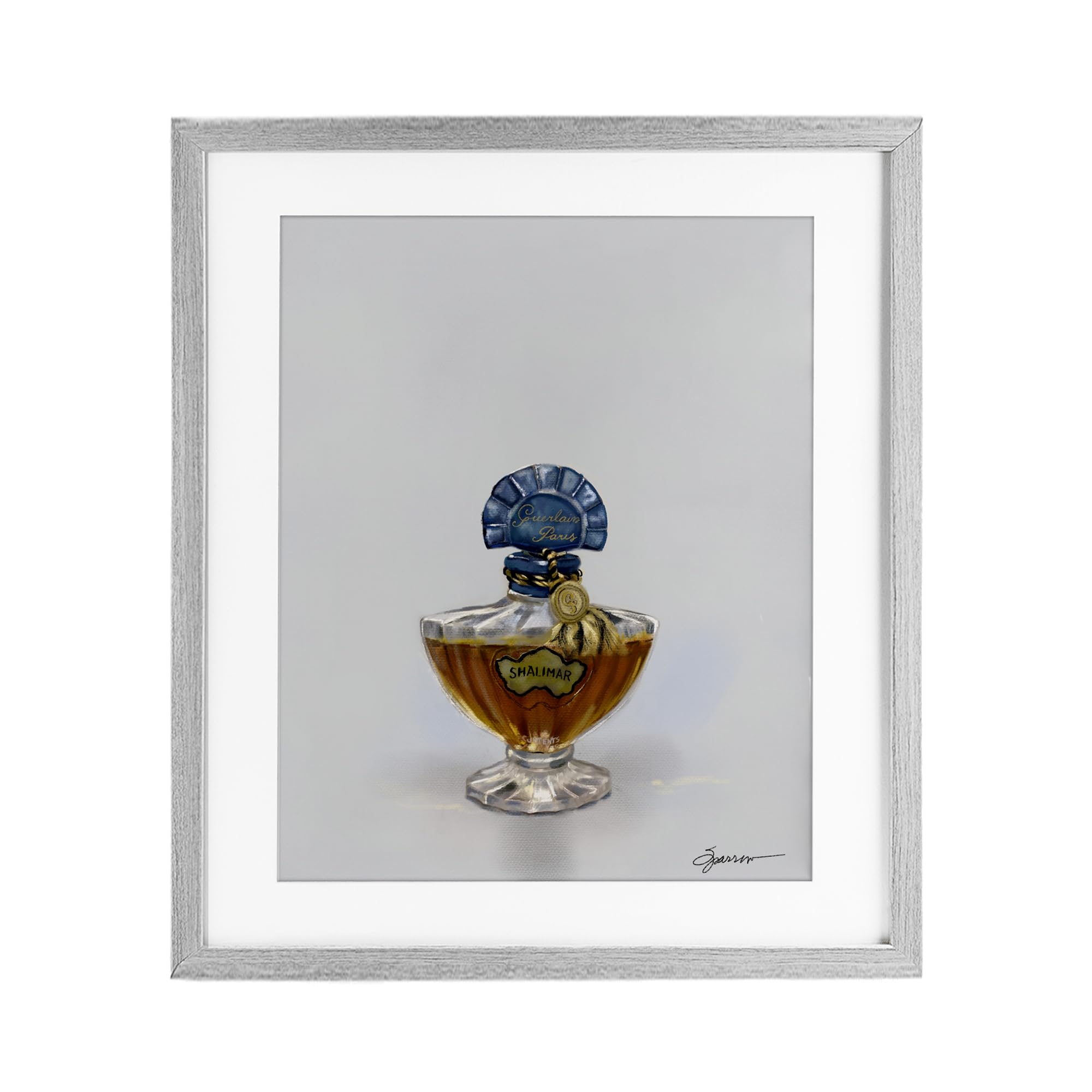 Affiche bouteille de parfum Mary Sparrow pour une déco de chambre chic
