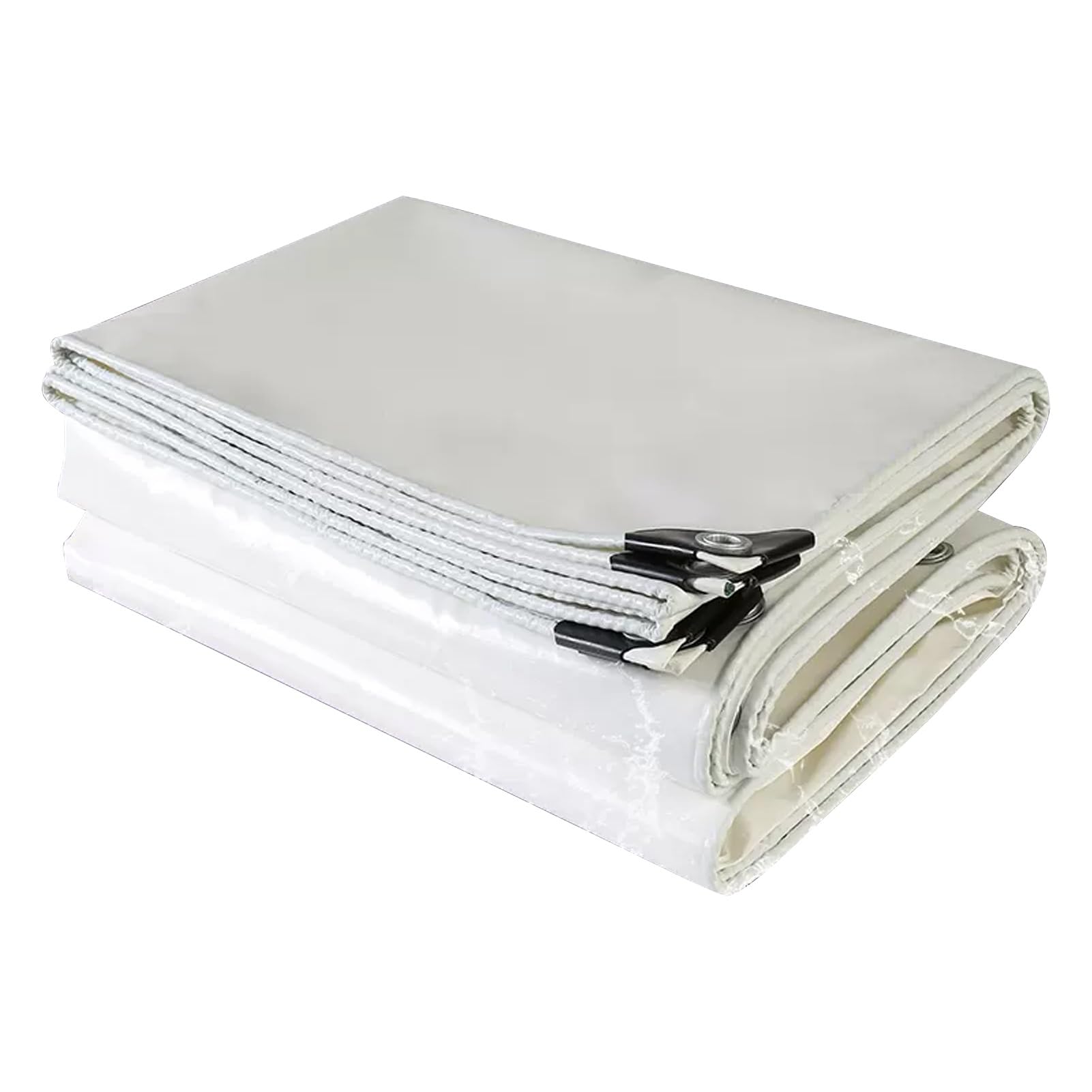 Telo di copertura in tela cerata impermeabile bianca Tenda a baldacchino per carichi pesanti 2x2m 3x3m Telo di fondo addensato Tenda pieghevole antipioggia con occhielli per uso esterno (Size : 1.5x3