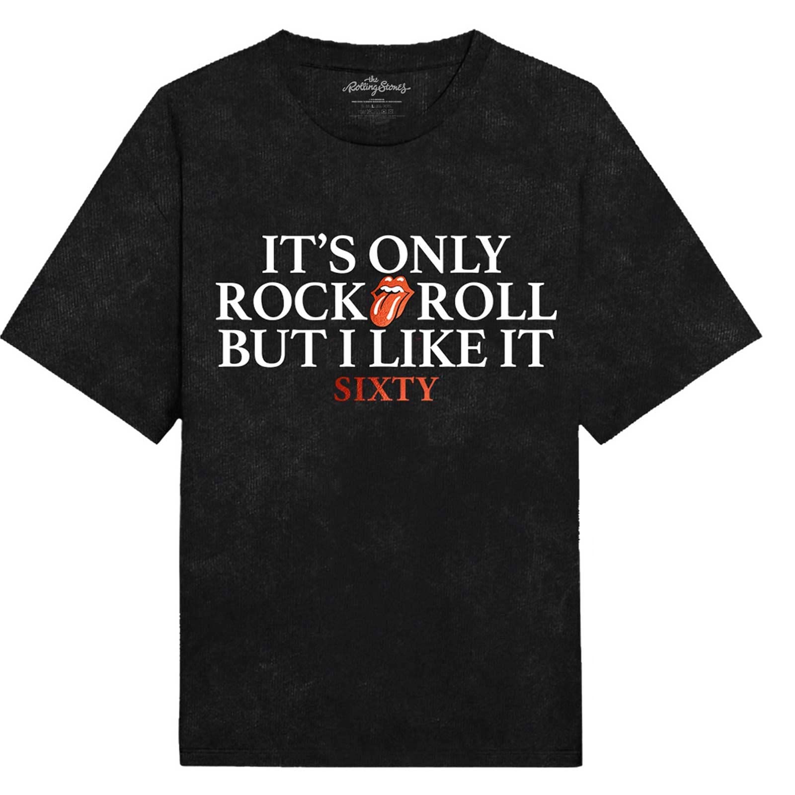 Rolling Stones The T Shirt Sixty Its only Rock N Roll Official Mens Black M