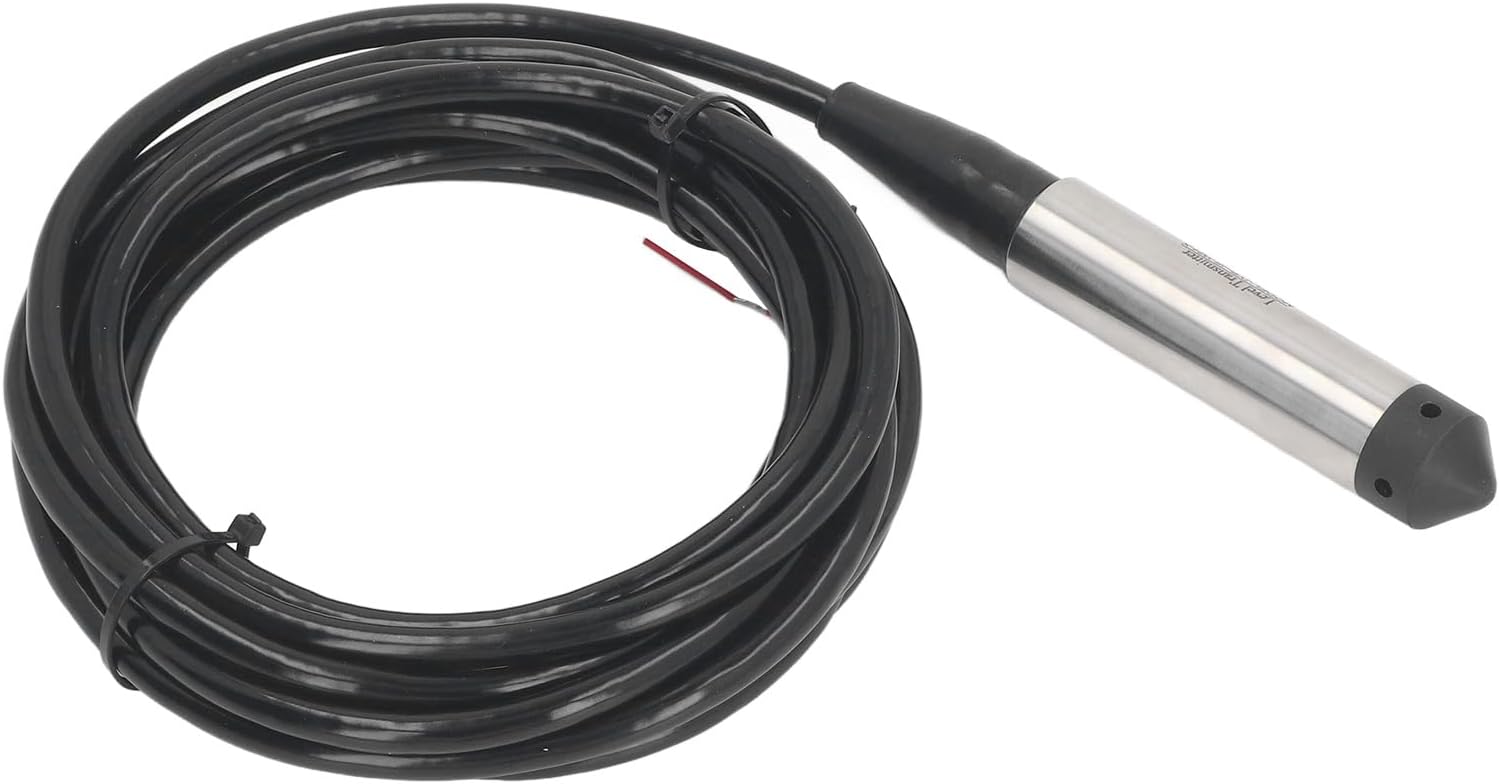 Walfront Water Level Sensor Submersible Level Transmitter Stainless Steel 4-20mA IP68 (0-1m)