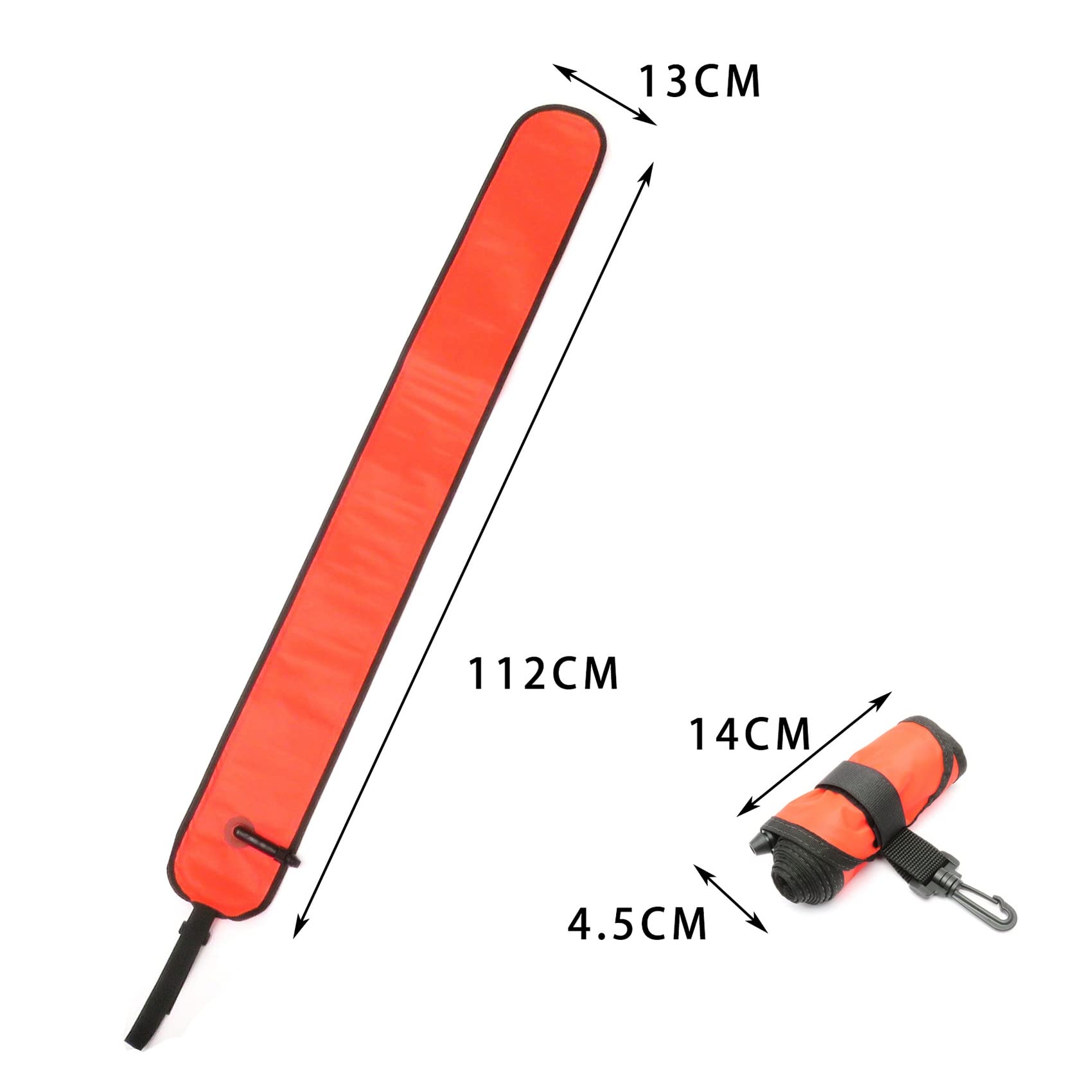 110 Cm Immersione Sub- Superficie Marcatore Boa Segnale Tubo EQuitazione di Securità per Sub- Caccia Sub-Immersioni
