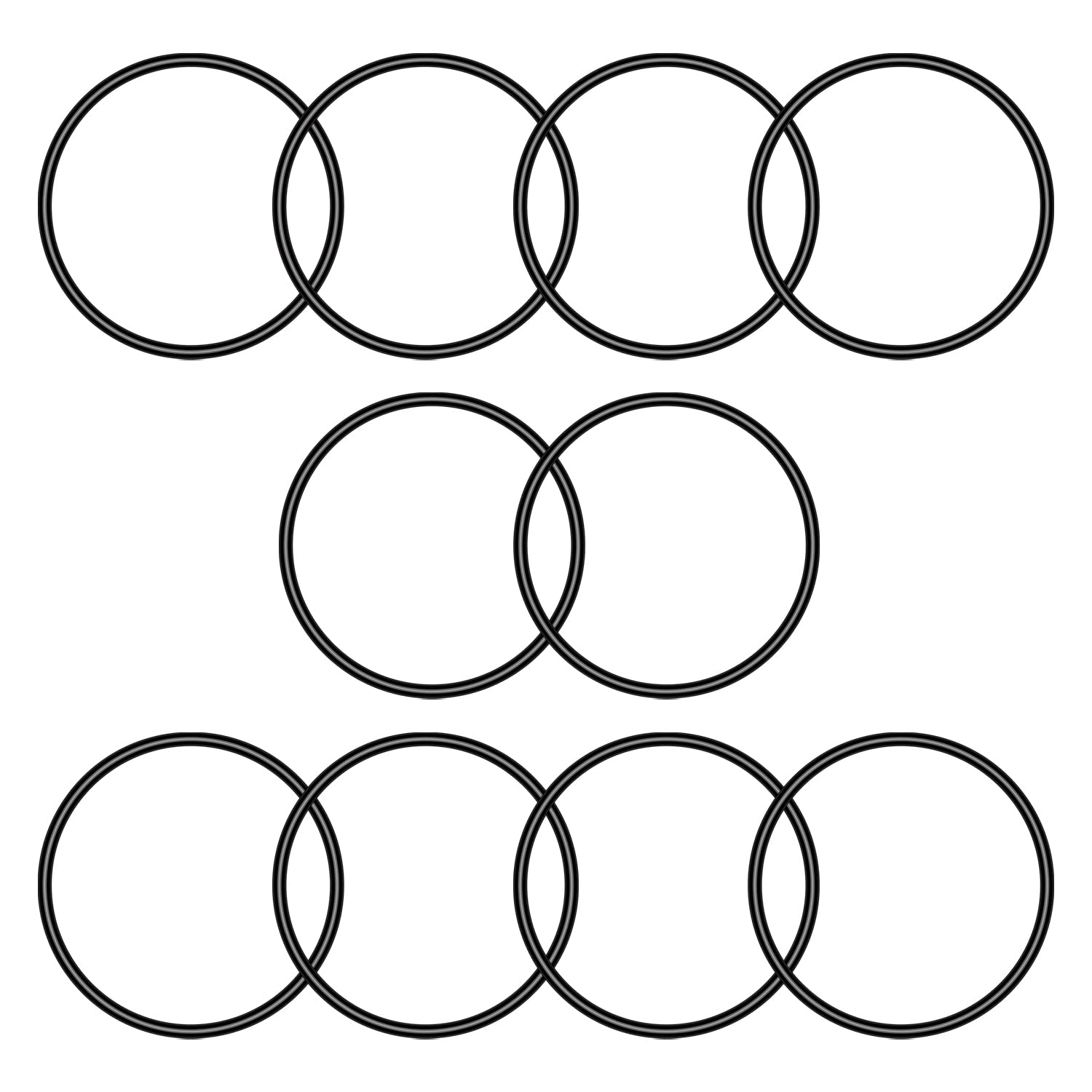 Othmro Nitrile Rubber Washers, O-Rings 70mm OD 67mm ID 1.5mm Width, Metric Buna-N Sealing Gasket for DIY Tap Sink, Pack of 50 — image 1