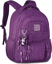 Mochila Feminina Juvenil Escolar Costa RB Original Chaveiro