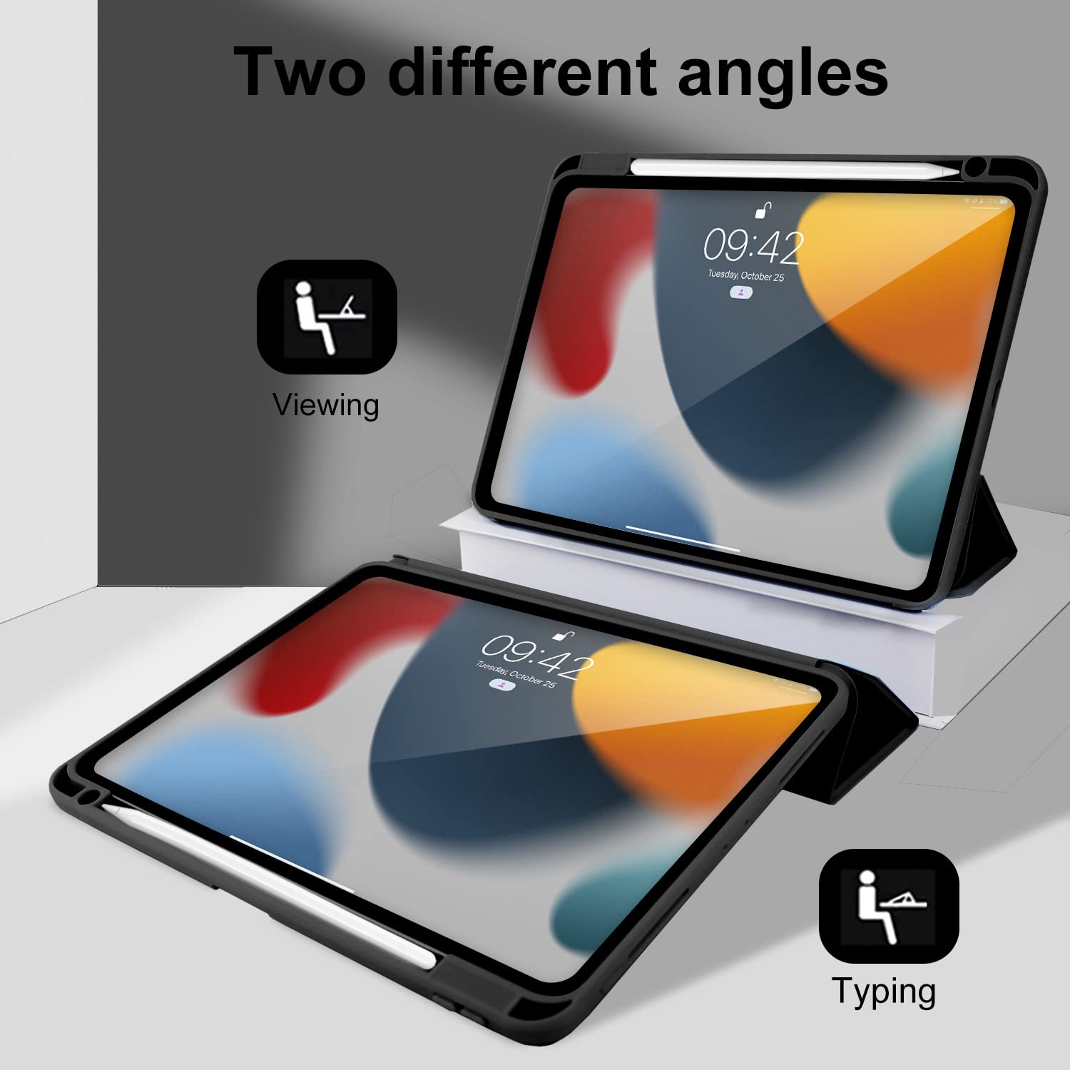 Amazon.co.jp: MYGROO iPad Air 第6世代ケース 2024 ペンシルホルダー