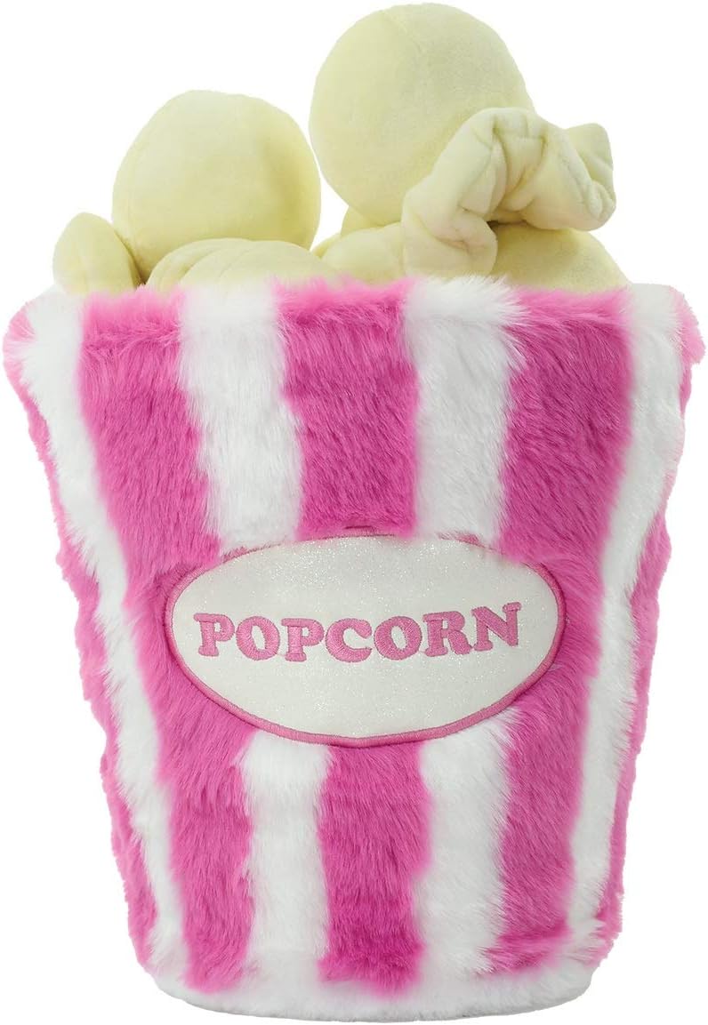 iscream Foodie Fun Plush 13" Popcorn 6-piece Set with Embroidered Accents