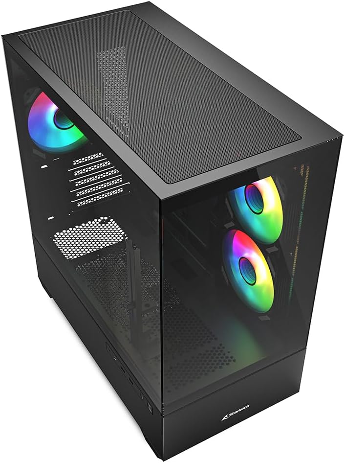 Sharkoon MK6 RGB PC Case Micro ATX Black