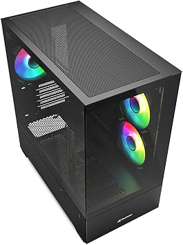 Sharkoon Kasa Mini Tower Psusuz 3xfan Mk6 Rgb Black