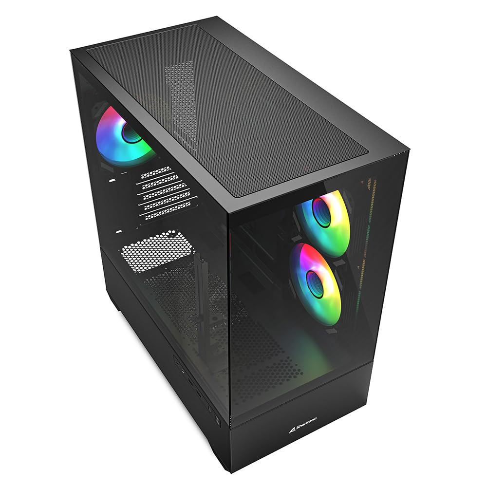 Sharkoon Mk6 Rgb Midi Tower Bianco (mk6 Rgb Black Matx [schwarz])