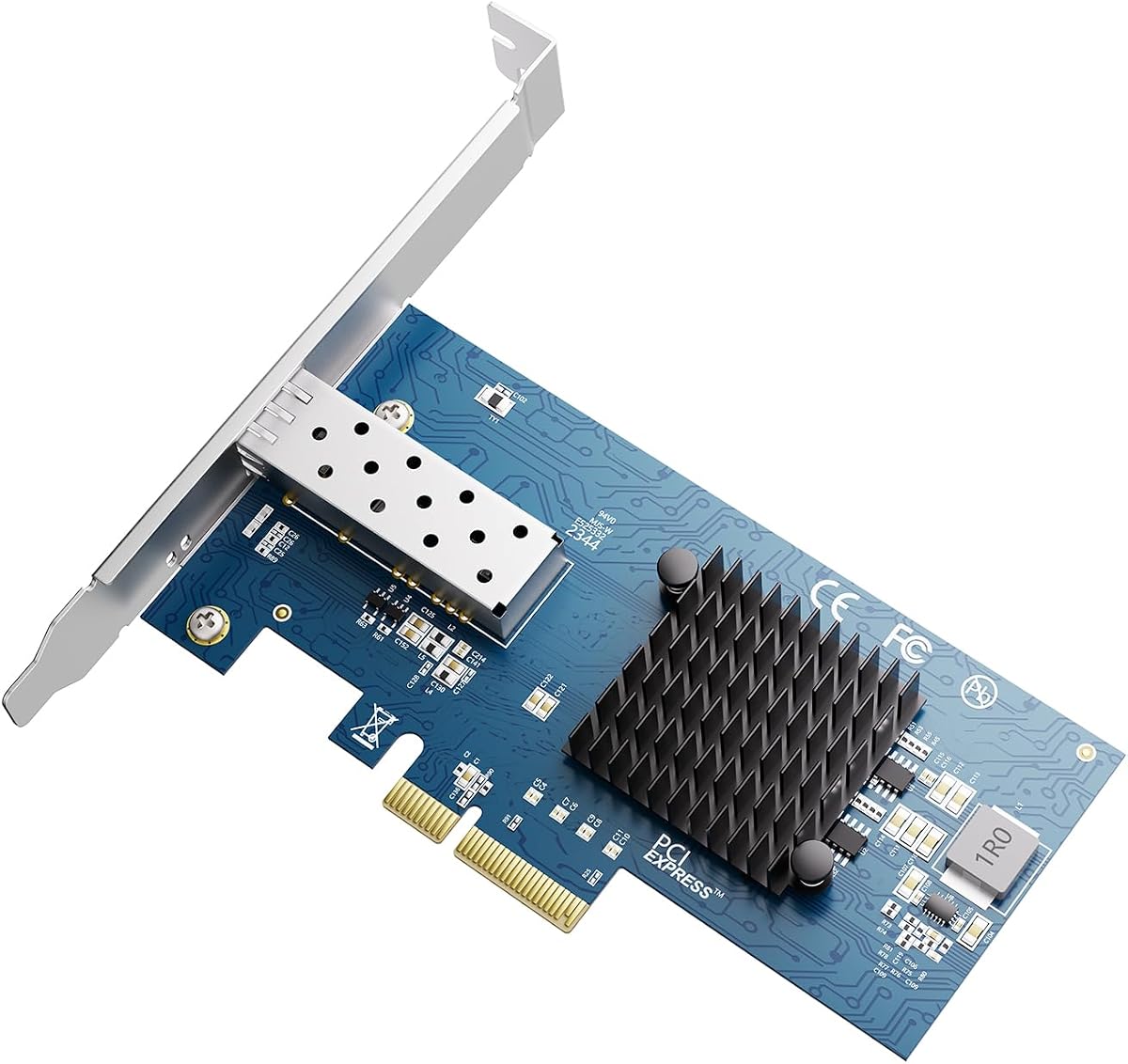 Tarjeta de Red PCI-e SFP+ Abierta de 10 Gb, con Controlador Intel 82599(X520-DA1), Adaptador Ethernet de 10 Gbps, Tarjeta NIC de 10 Gbe 10 G, Compatible con Windows/Windows Server/VMware/Remote Wake-Up/PXE/UEFI