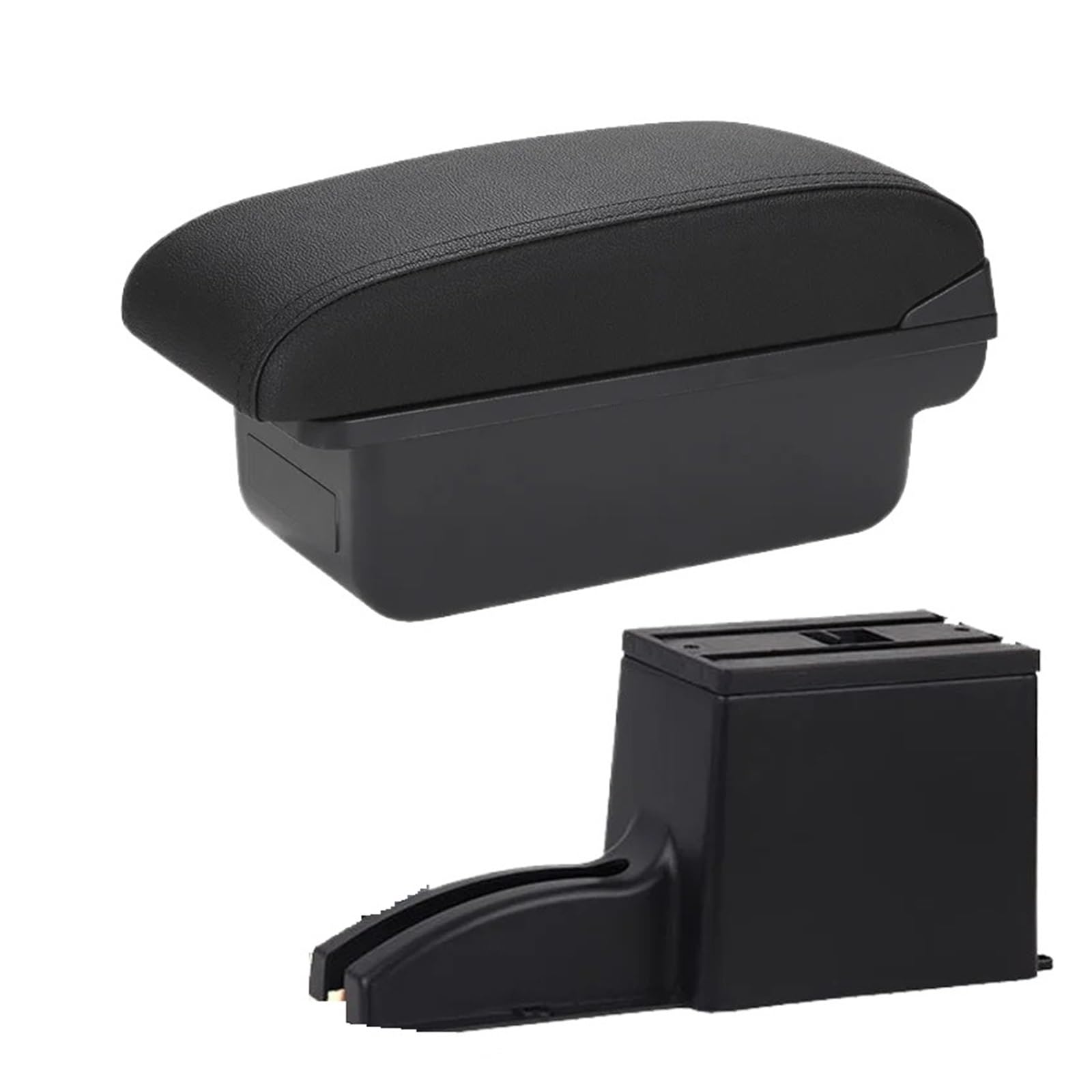 Umdjju C2 Black Line No Usb For Lada For Granta For Kalina Car Armrest Storage Box Accessories Interior Details Car Centre Console Armrest Box(C2 Black Line No Usb)