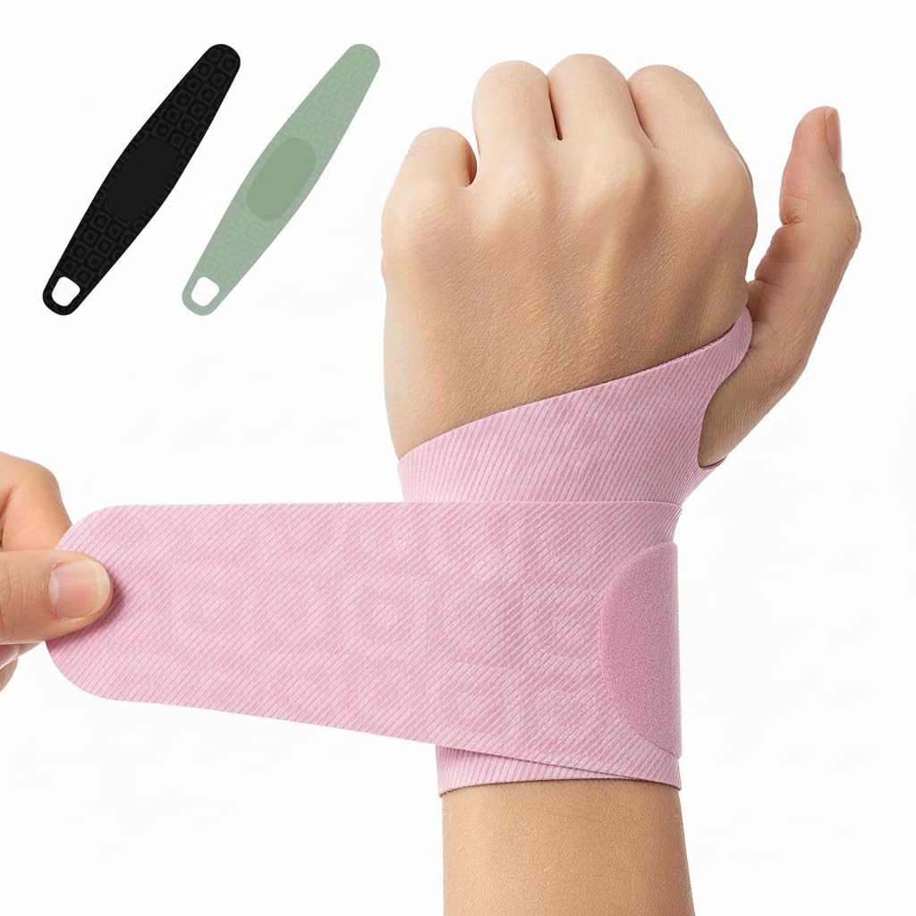aoFIT Adjustable Wrist Brace for Pain Relief Carpal Tunnel Tendonitis Support Ergonomic Compression Breathable Anti-Slip Design Fits Left