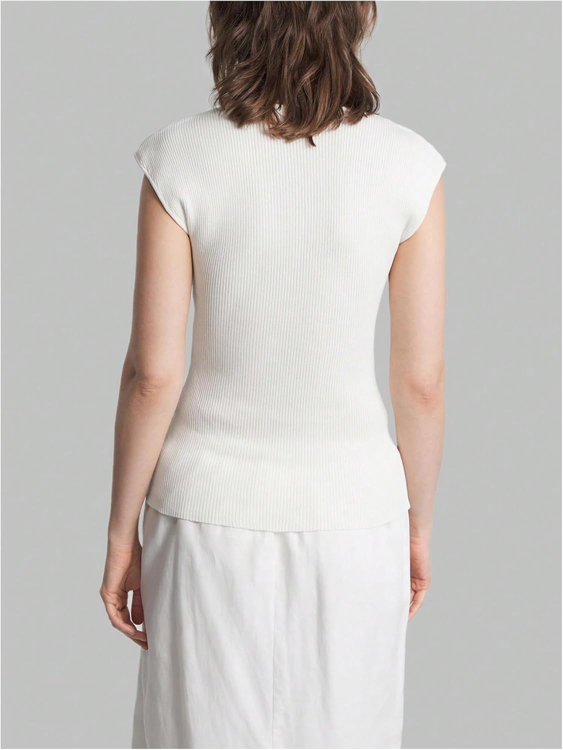 Floerns Women's Summer Dolman Sleeve Knit Sweater V Neck Lightweight Pullover Tops - Image 2