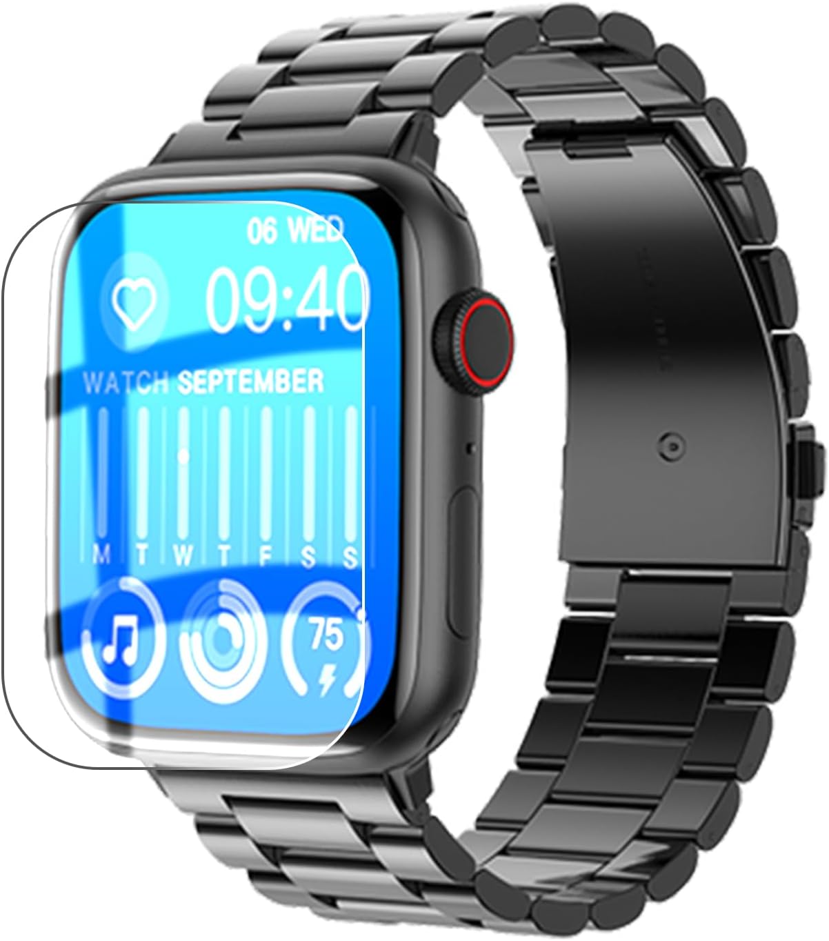 Enlinea || 3 Pcs || Screen Guard For Fire-Boltt Vogue 2.05" Watch Screen Protector | 0.125Mm Tpu Screen Protector For Fire-Boltt Vogue 2.05" Screen Guard for Smartwatch