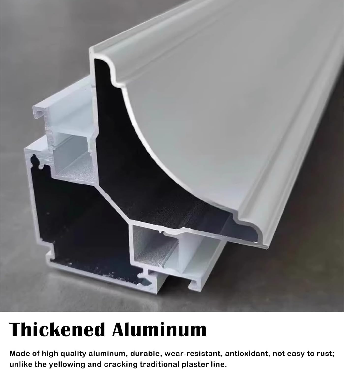 Aluminiowy kanał do oświetlenia taśm LED, pośredni sufit i narożna obudowa wpuszczana, idealny do salonów i kin