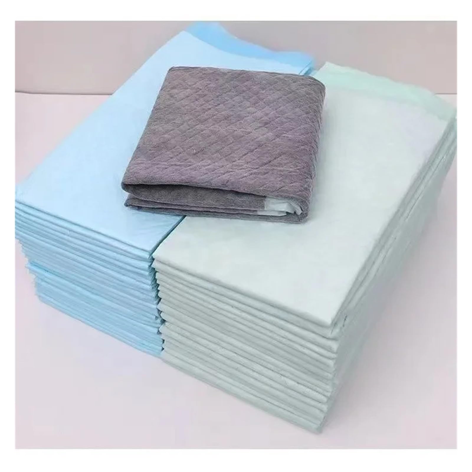 Hundewindeln, Welpen-PIPI-Pads, schnell trocknende Oberflächenmatte, sauberes Kissen, Hundezubehör(Blue,20pcs 60x90cm)