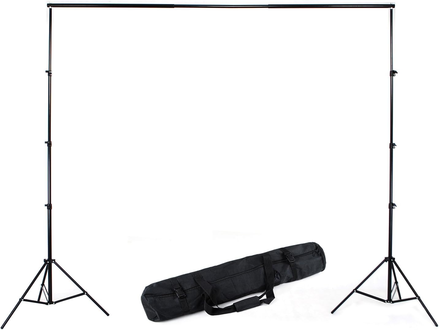 Leaptek Adjustable 3x2.8m Photography Backdrop Stand Aluminum Alloy Professional Photo Background Support System Kit with Upgrade Portable Carry Bag