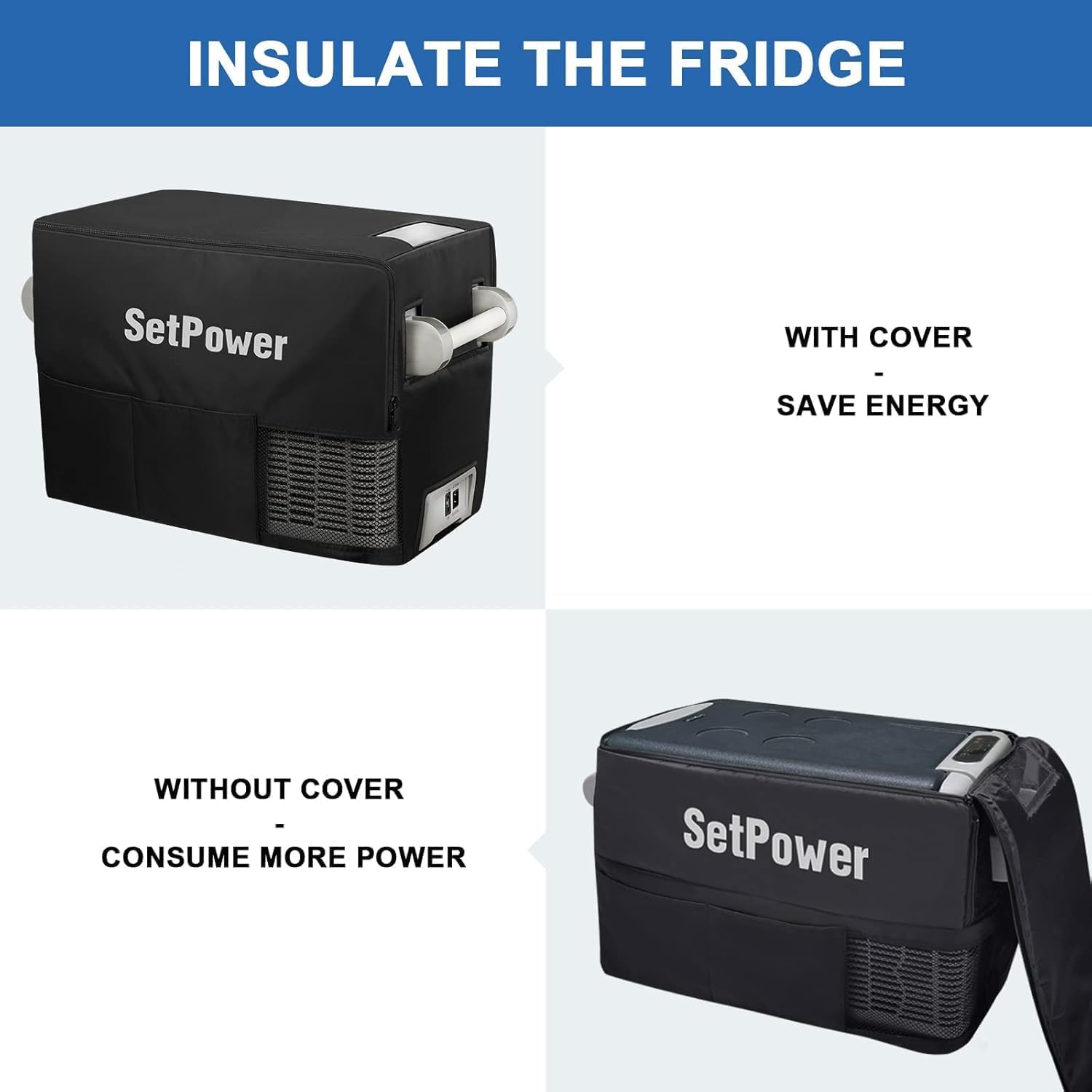 Setpower Insulated Protective Cover for AJ30 Portable Refrigerator Freezer, suitable for AJ30 Only