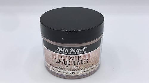 Mia Secret Cubierta profesional para sistema de uñas, polvo acrílico, nuevo artículo 2020 (cubierta natural de 2 onzas)
