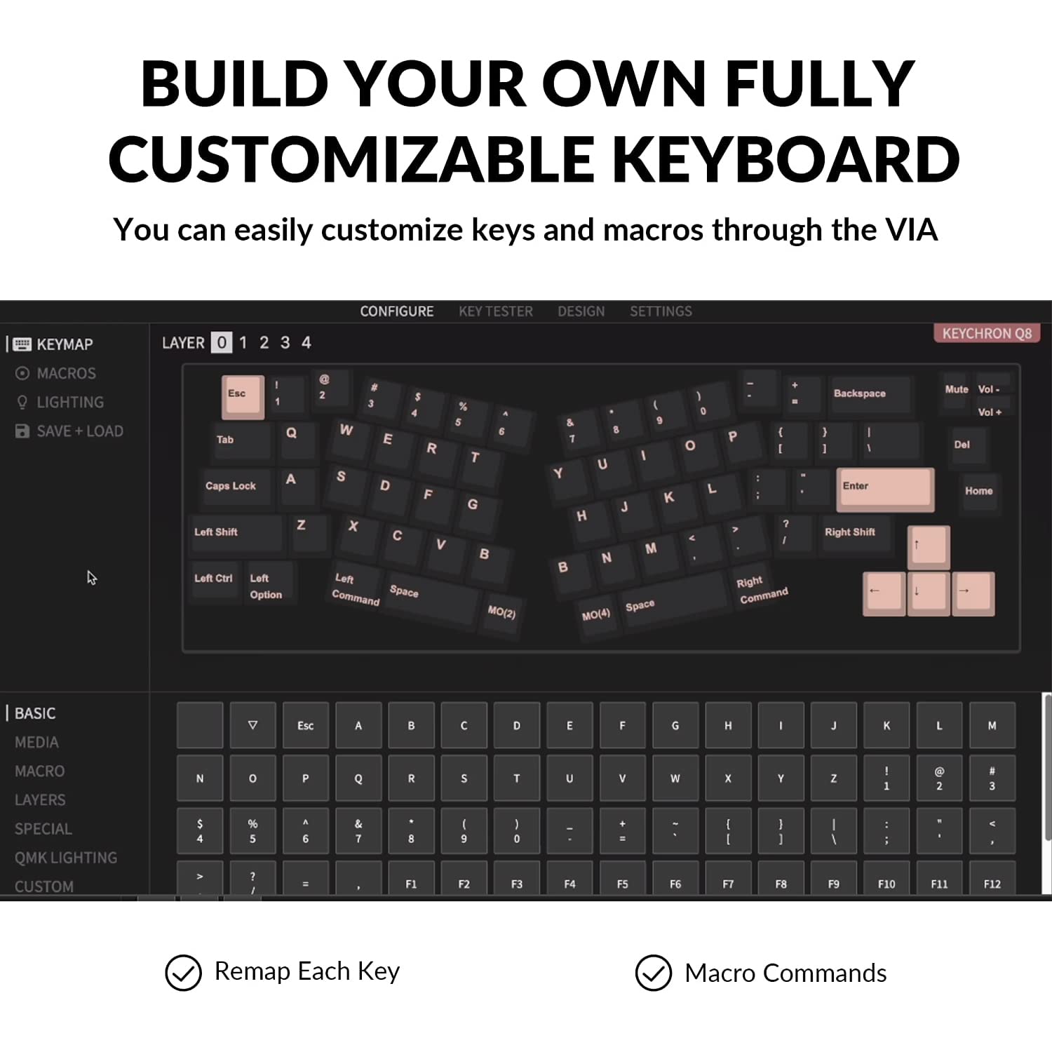 Amazon.co.jp: Keychron Q8 有線カスタムメカニカルキーボードノブ