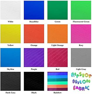 2m X 1.5m 40D Ripstop Nylon Kite Cloth Pre-Cut DIY Kite Fabric Parachute Kite Gift (Color : Light Gray)