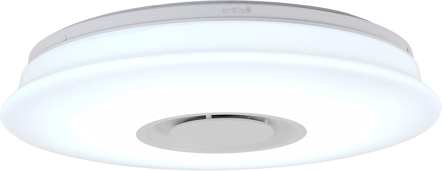 Front view of the Artika Galaxy LED flushmount ceiling light fixture.