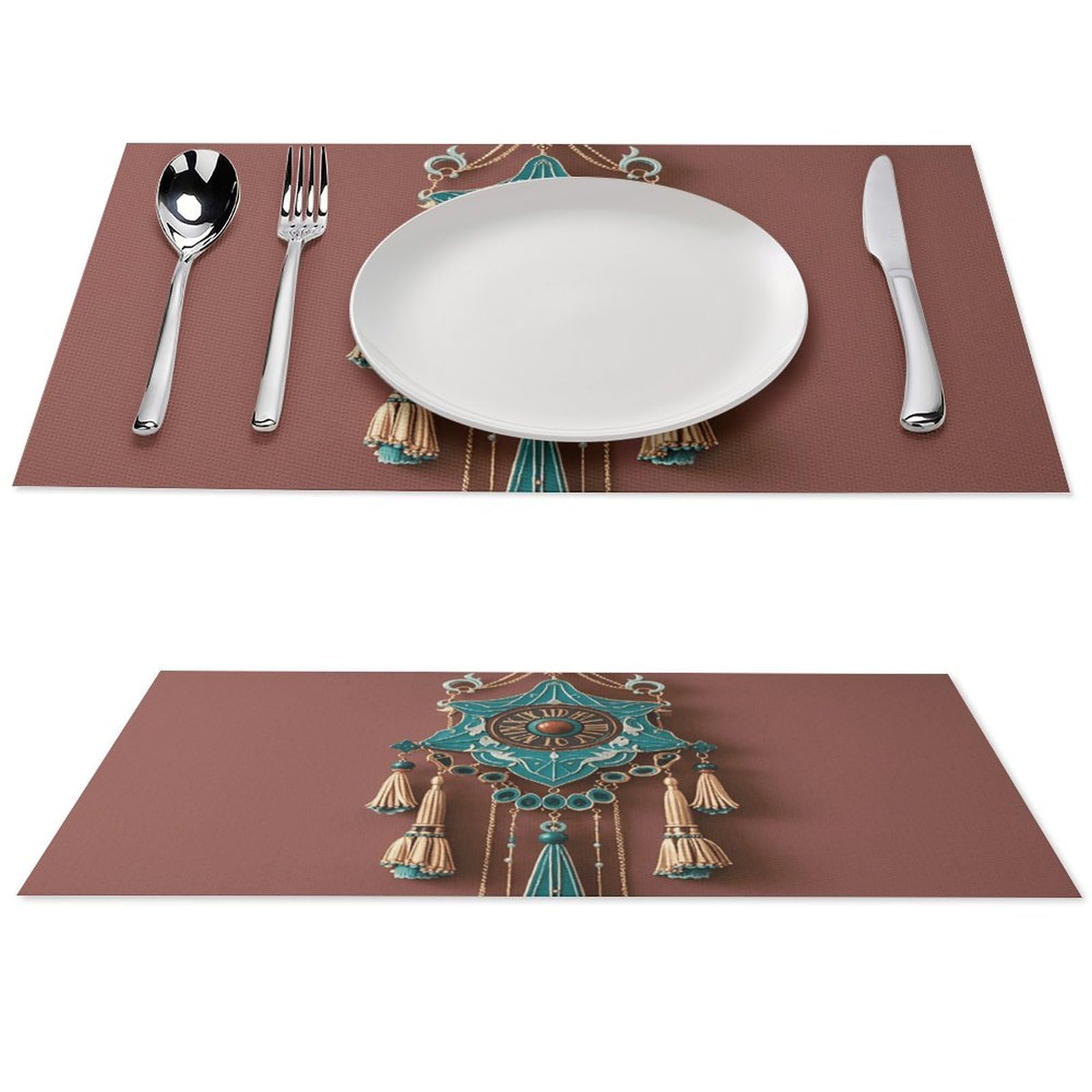 Sets de table PVC lavables lot de 4 pour table de cuisine moderne et salle à manger