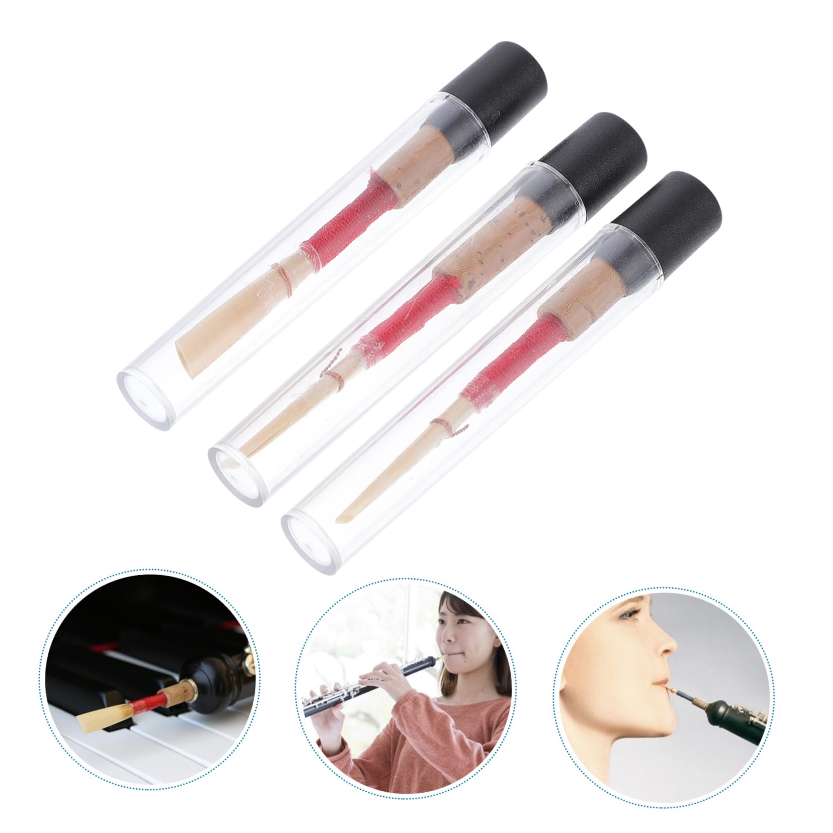 TOYANDONA 12pezzi Ance Professionali Per Oboe Legno Con Scatole Di Stoccaggio Reeds Per Oboe Accessori Strumenti Musicali Per Musicisti Professionisti