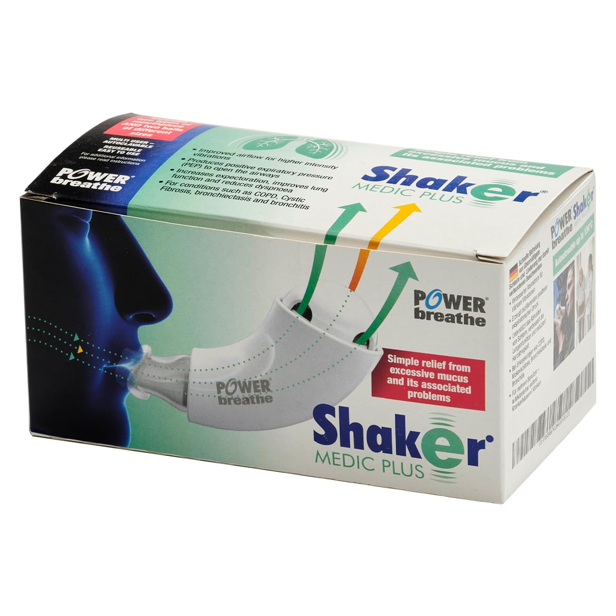 POWERBREATHE Shaker Medic Plus - Incentivatore respiratorio